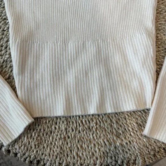 Princess Polly Cream Morley Off Shoulder Sweater, M/L - Picture 7 of 9